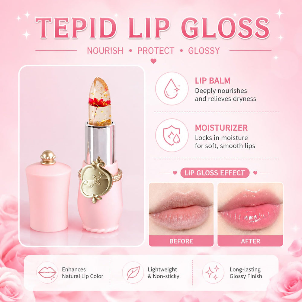 firstfly lips before and after application showing subtle long-lasting tint