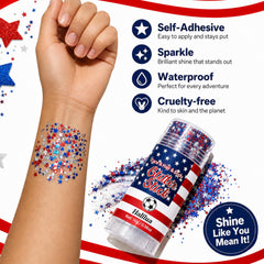 firstfly glitter gel texture with holographic particles for dazzling shine