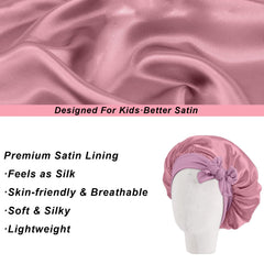 FIRSTPELLA bonnet worn during face wash keeping hair dry and tidy