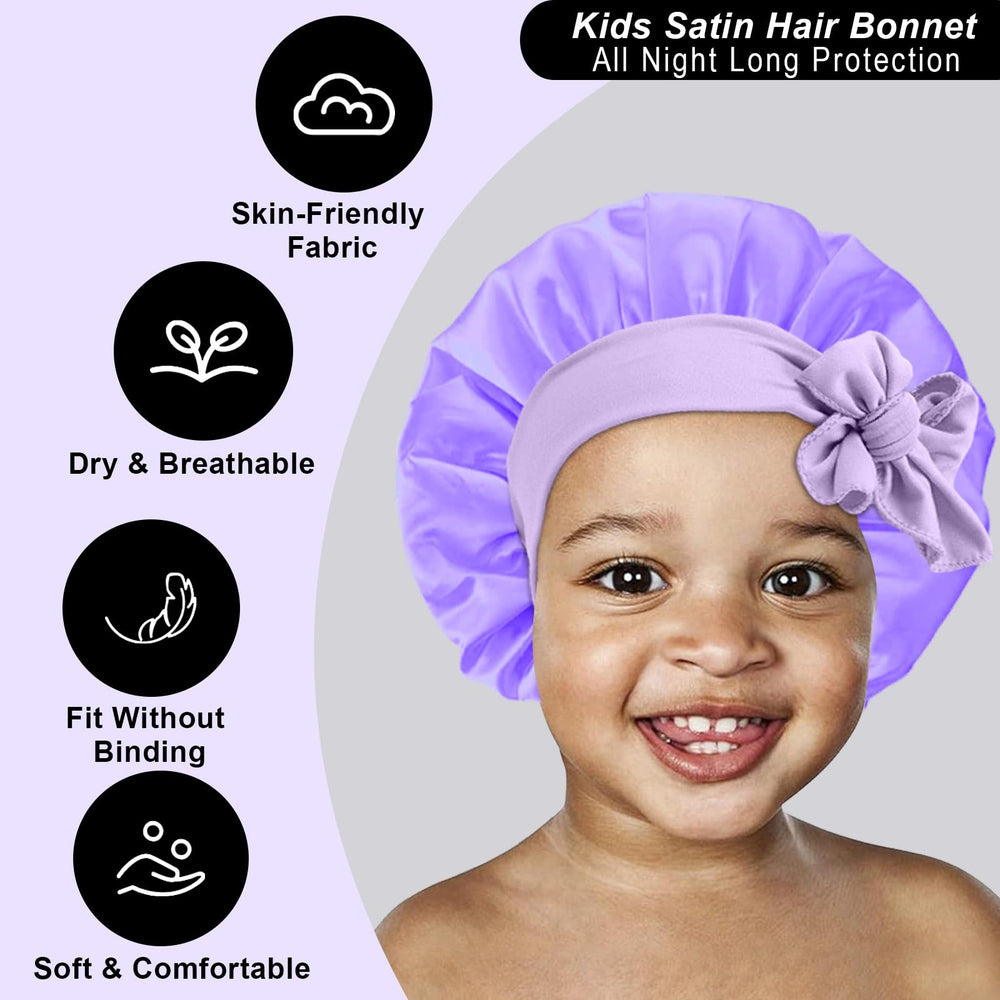FIRSTPELLA bonnet worn on child side profile demonstrating comfortable protection during sleep