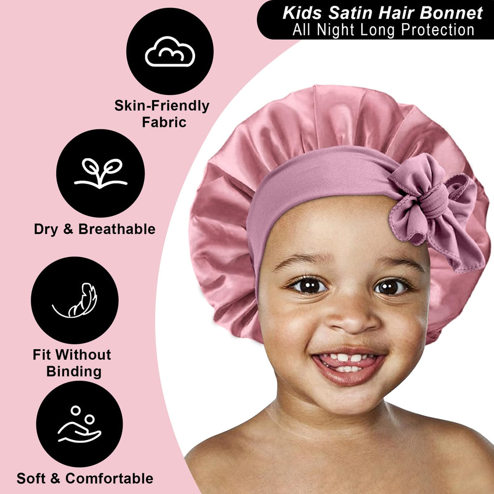 FIRSTPELLA bonnet on child side profile demonstrating gentle, full coverage