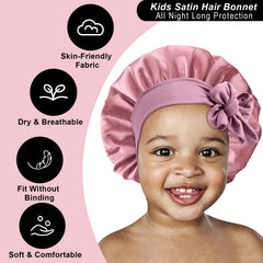 FIRSTPELLA bonnet on child side profile demonstrating gentle, full coverage