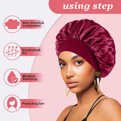 FIRSTPELLA satin-like fabric texture close-up prevents friction and frizz
