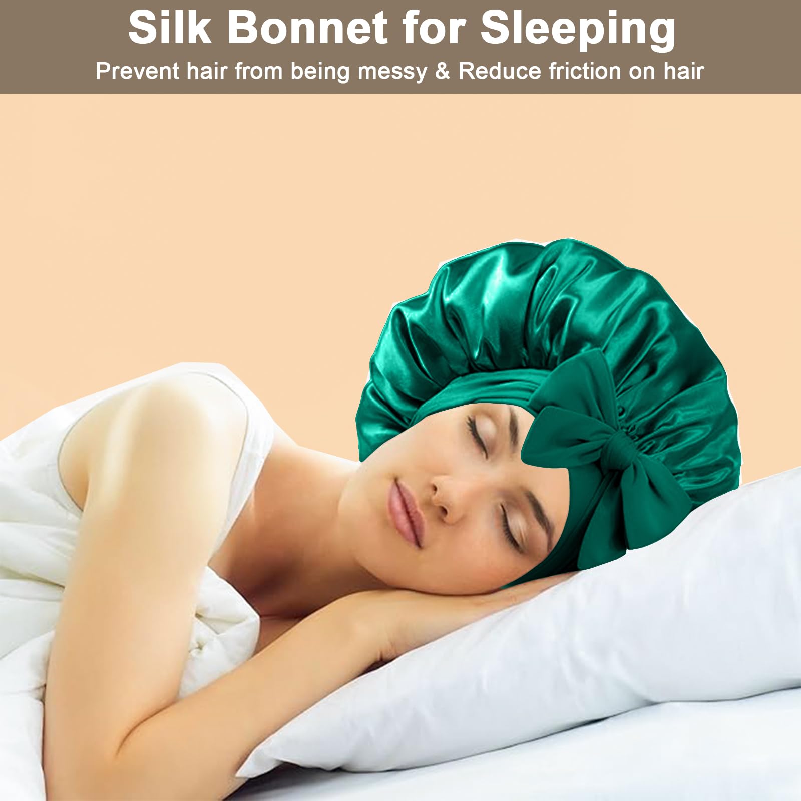 FIRSTPELLA large diameter bonnet demonstrating room for voluminous curls benefit