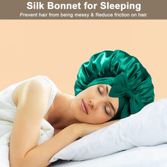 FIRSTPELLA large diameter bonnet demonstrating room for voluminous curls benefit