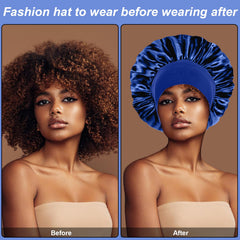 FIRSTPELLA bonnet held in hand to show roomy fit and true size