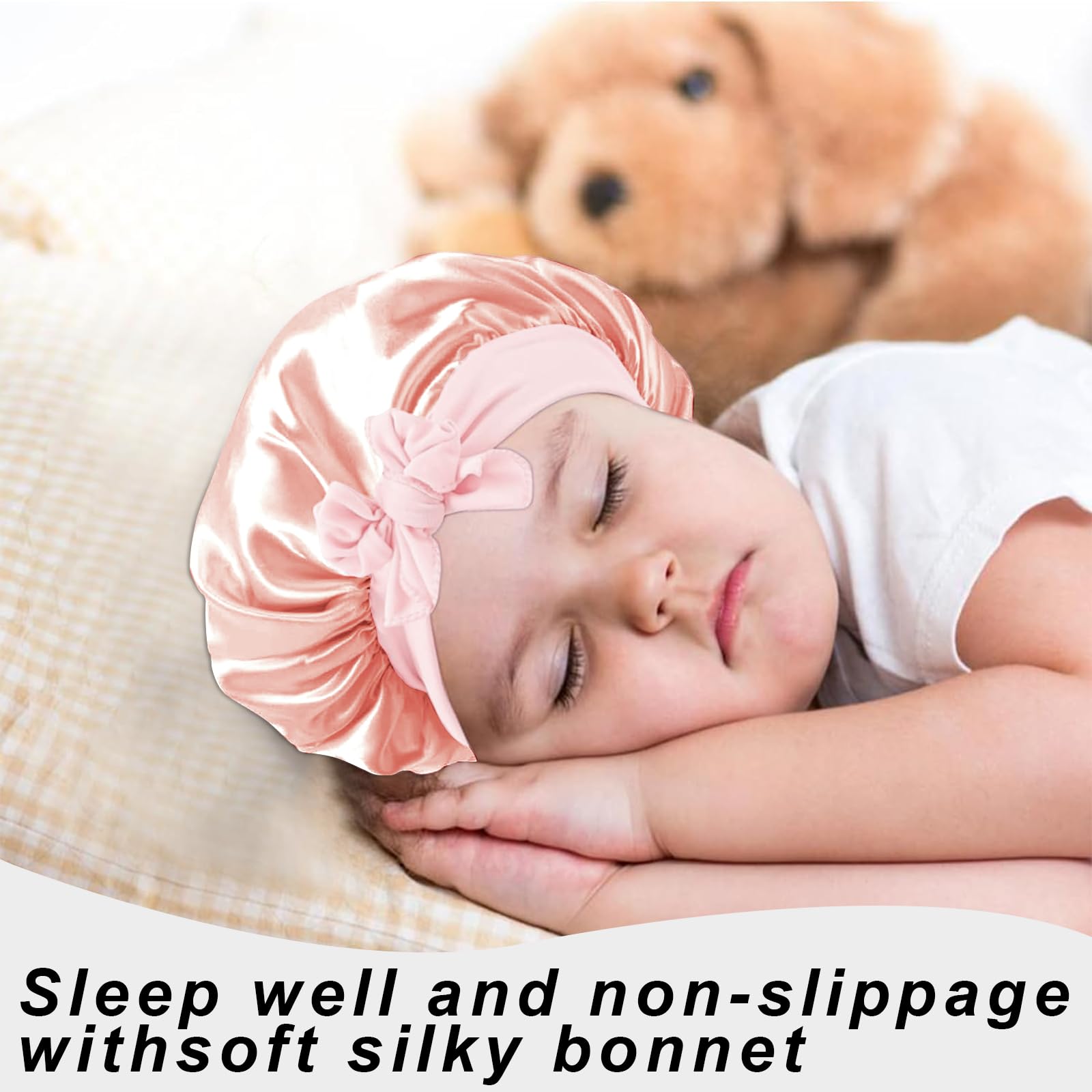 FIRSTPELLA bonnet beside ruler showing size and fit for kids benefit