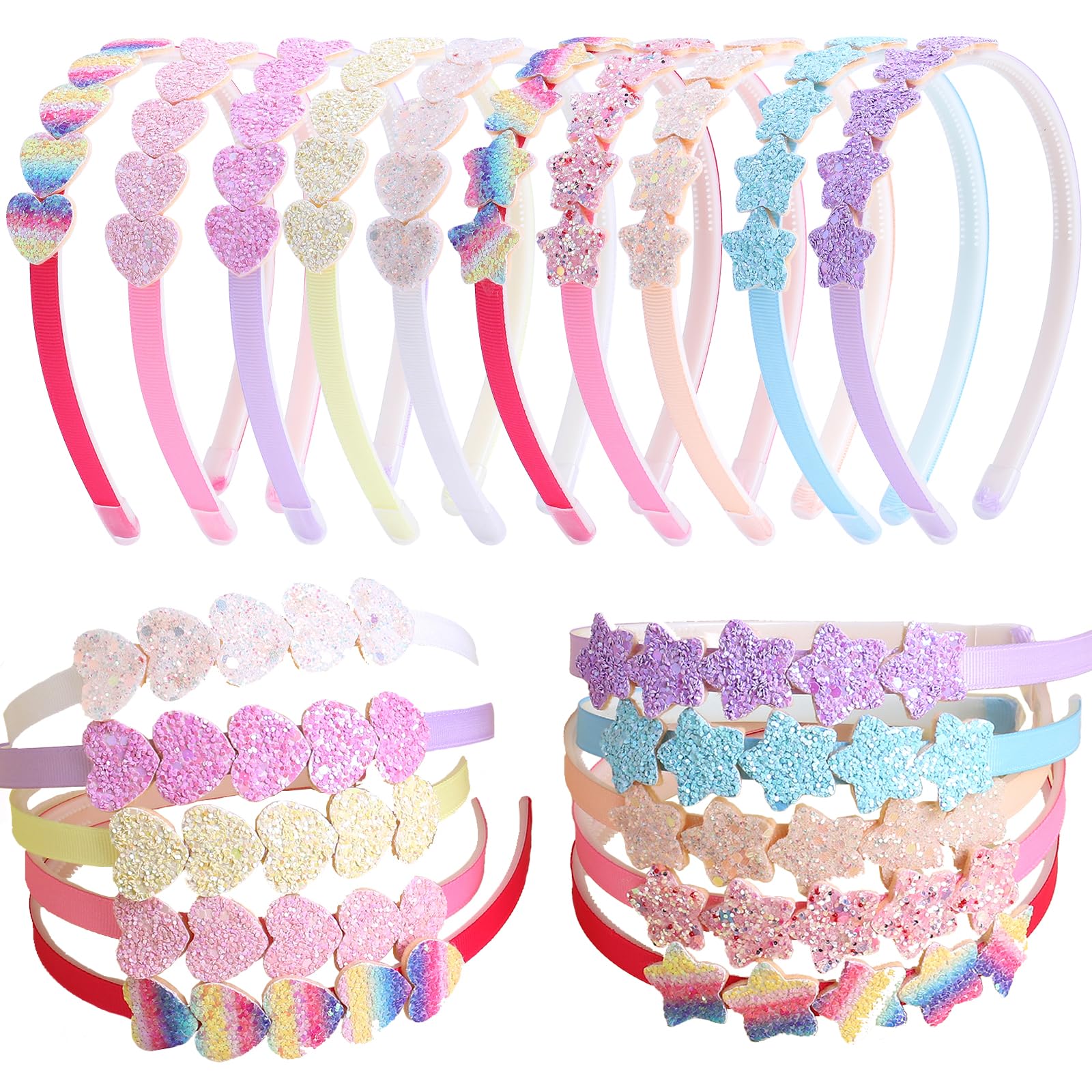 Fishdown front packaging showing ten colorful headbands and bows