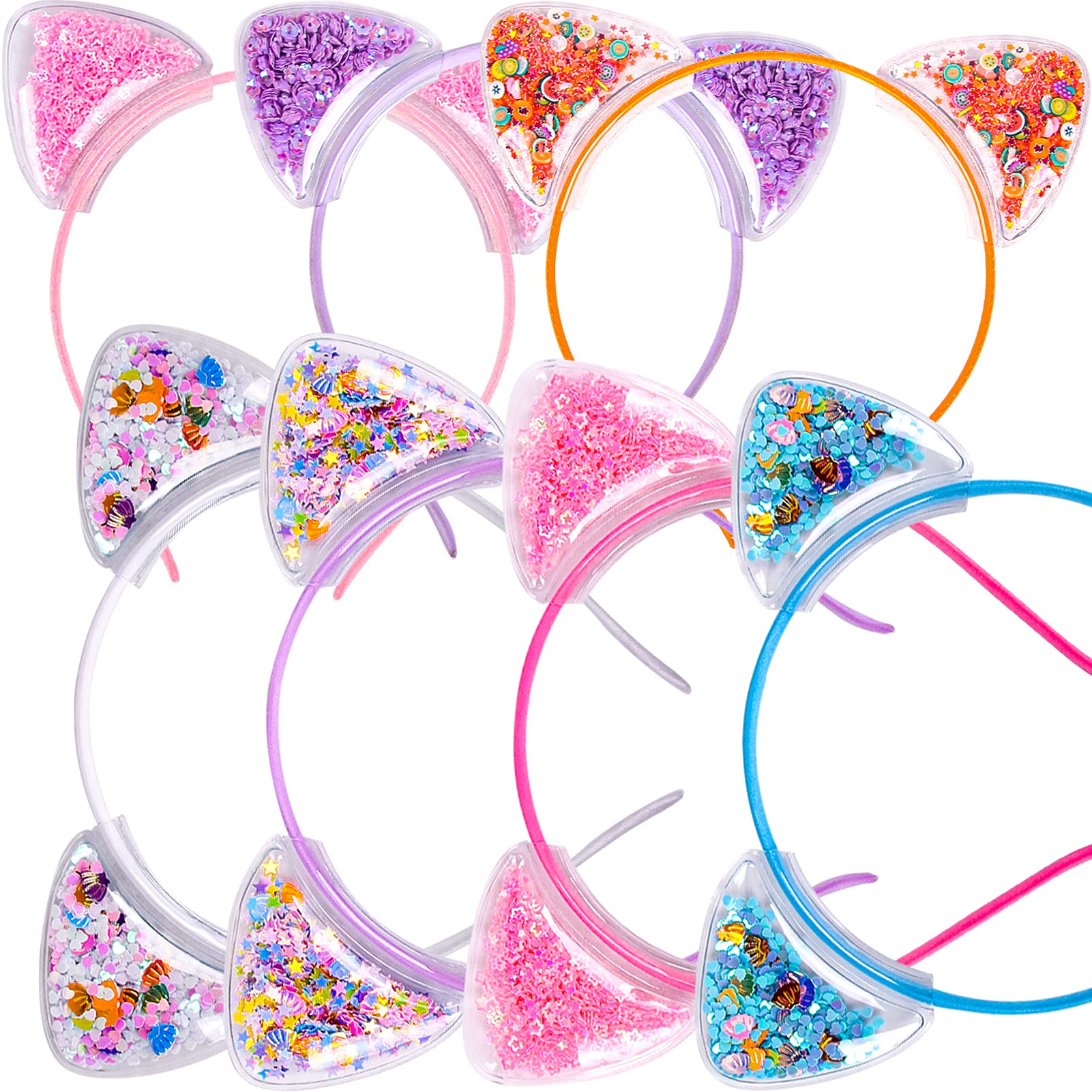 Fishdown seven headbands pack front showing all colors and playful detail