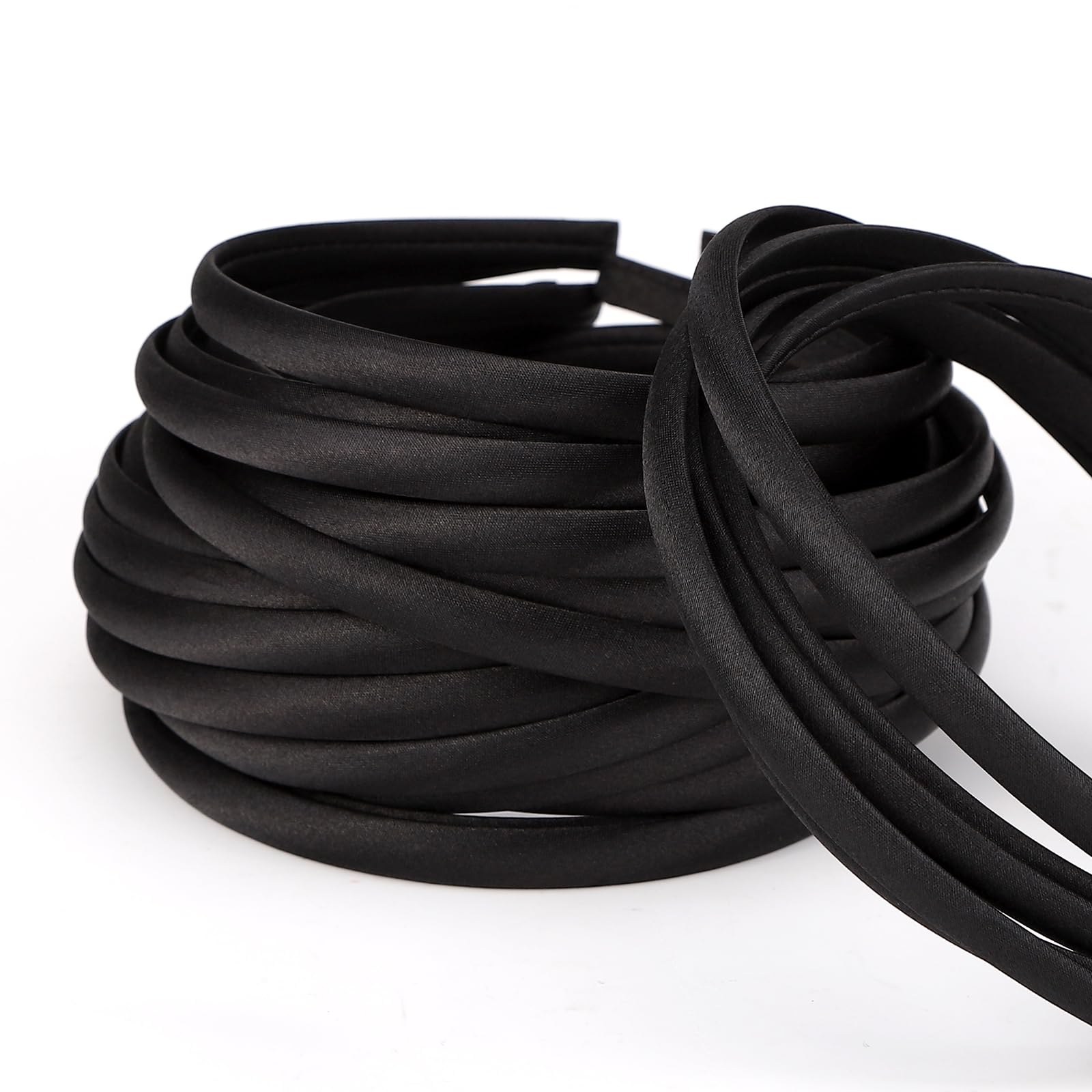 Fishdown stacked headbands side view showing quantity and organized storage