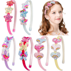 Stacked Fishdown headbands stored neatly for easy accessory rotation