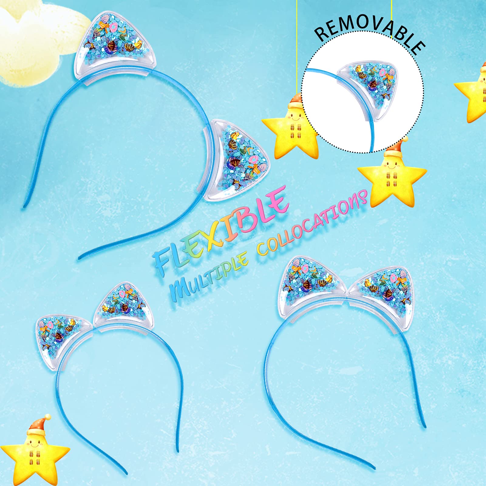 Fishdown headband worn front view on child adding cute everyday charm