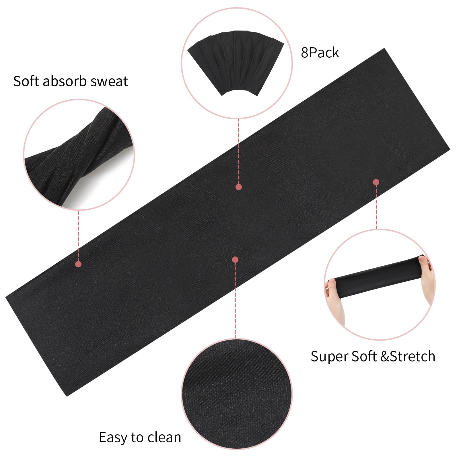 Fishinsea headband worn by runner keeping hair back and reducing sweat distraction