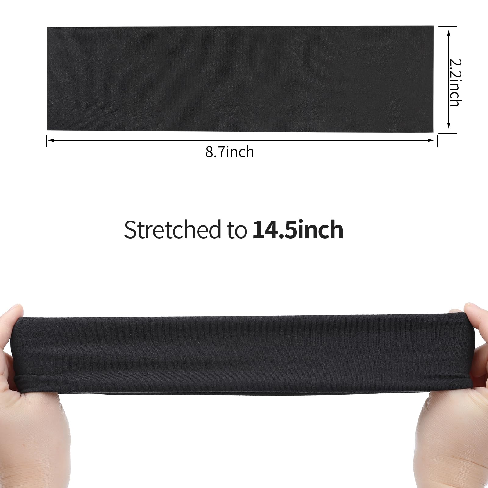 Fishinsea headband during yoga pose providing secure fit and distraction-free focus