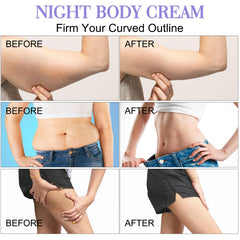 fitbuter application on thigh illustrating smooth massage-in firming benefit