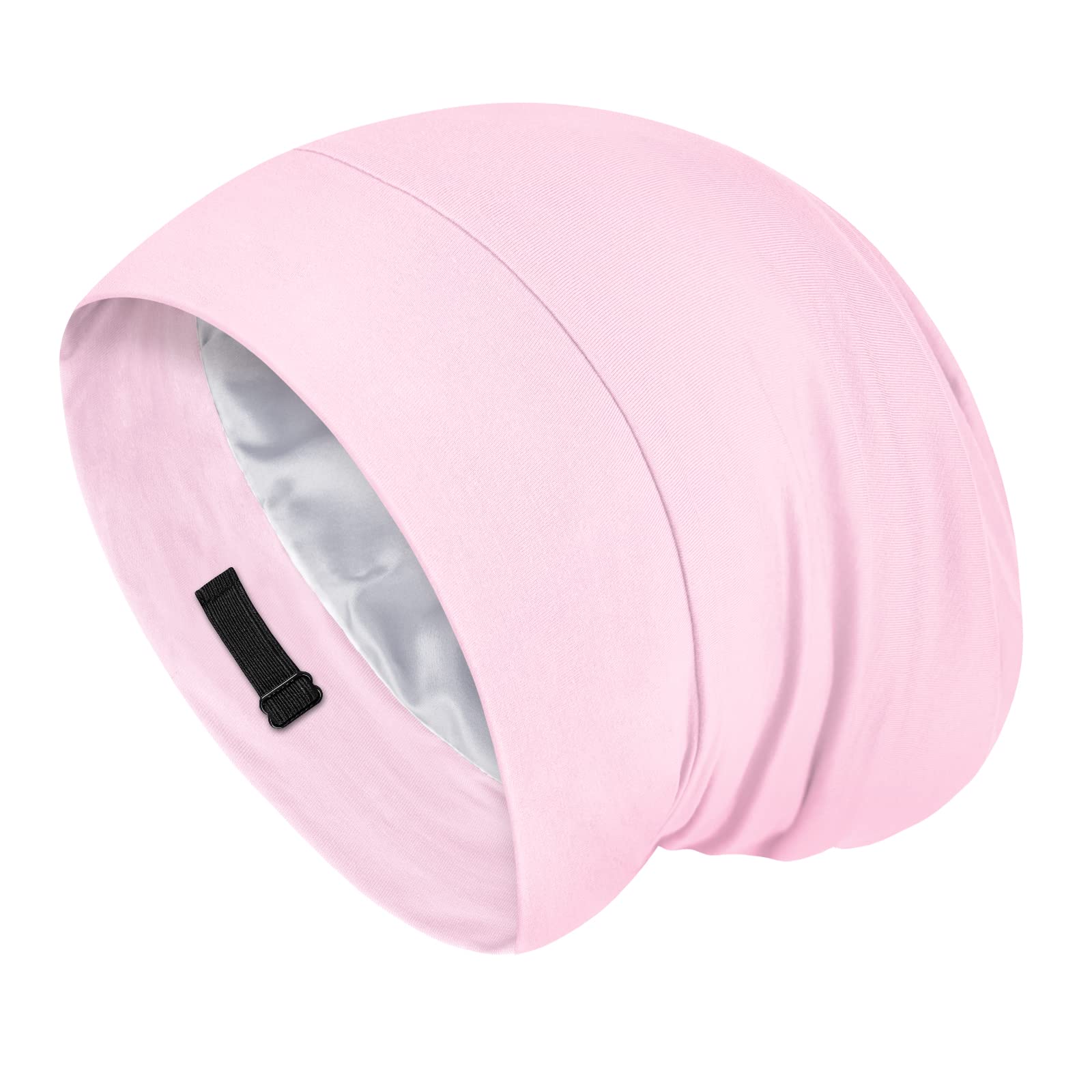 Fittia bonnet front view in pink showing stylish beanie fit and protective design