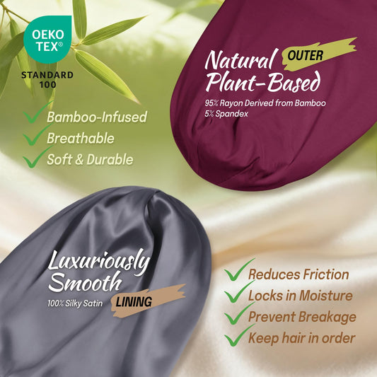 Fittia satin inner lining close-up reducing friction and preserving hair
