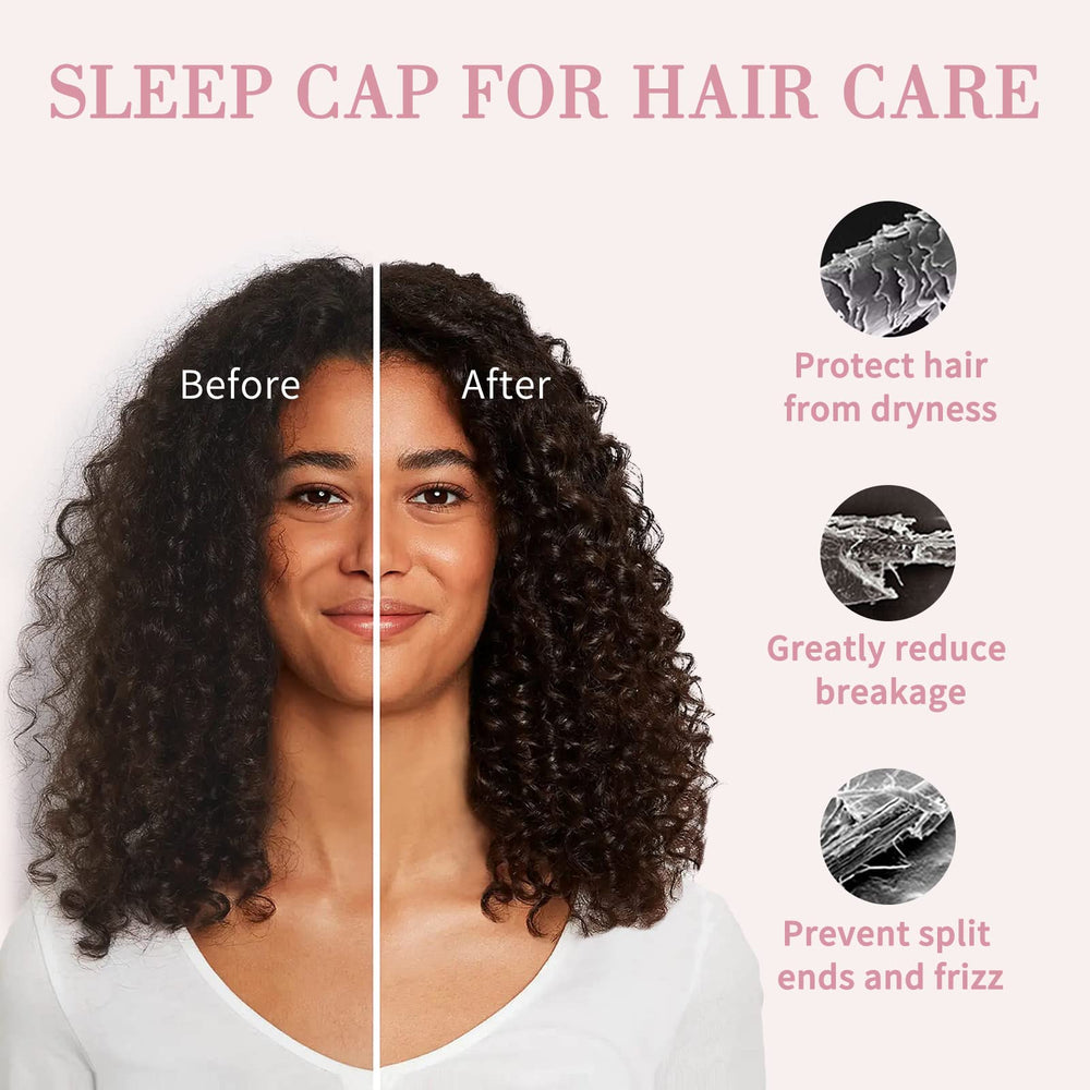 Fittia bonnet worn with dreadlocks illustrating roomy fit and hair protection