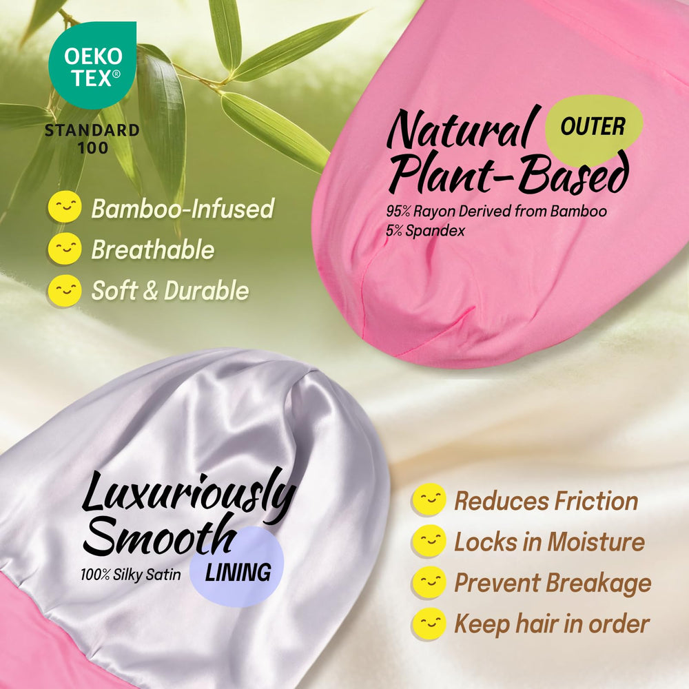 Fittia inside satin lining closeup showing smooth texture benefit hair care