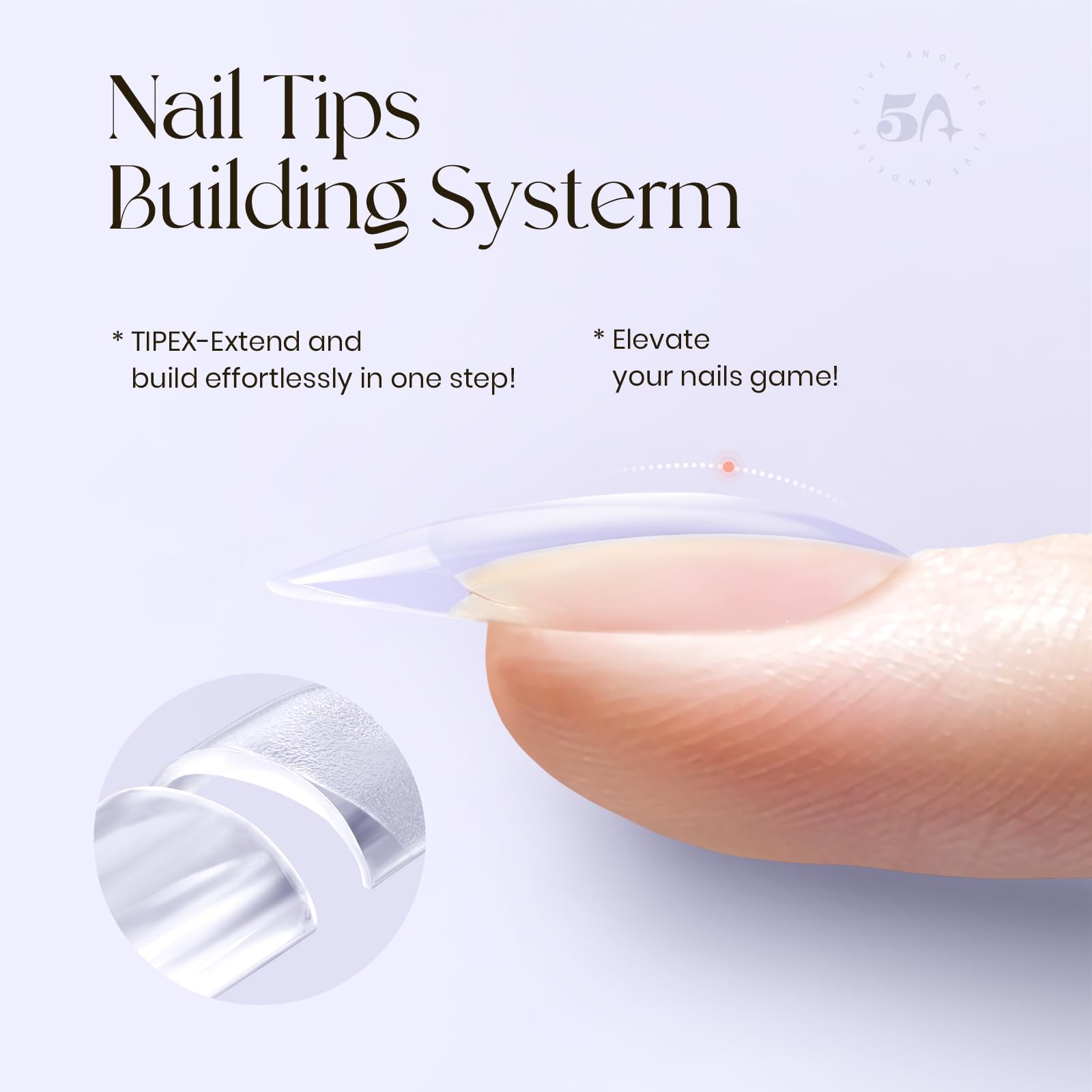 Five Angeles close-up of instant apex detail highlighting built-in strength and shape
