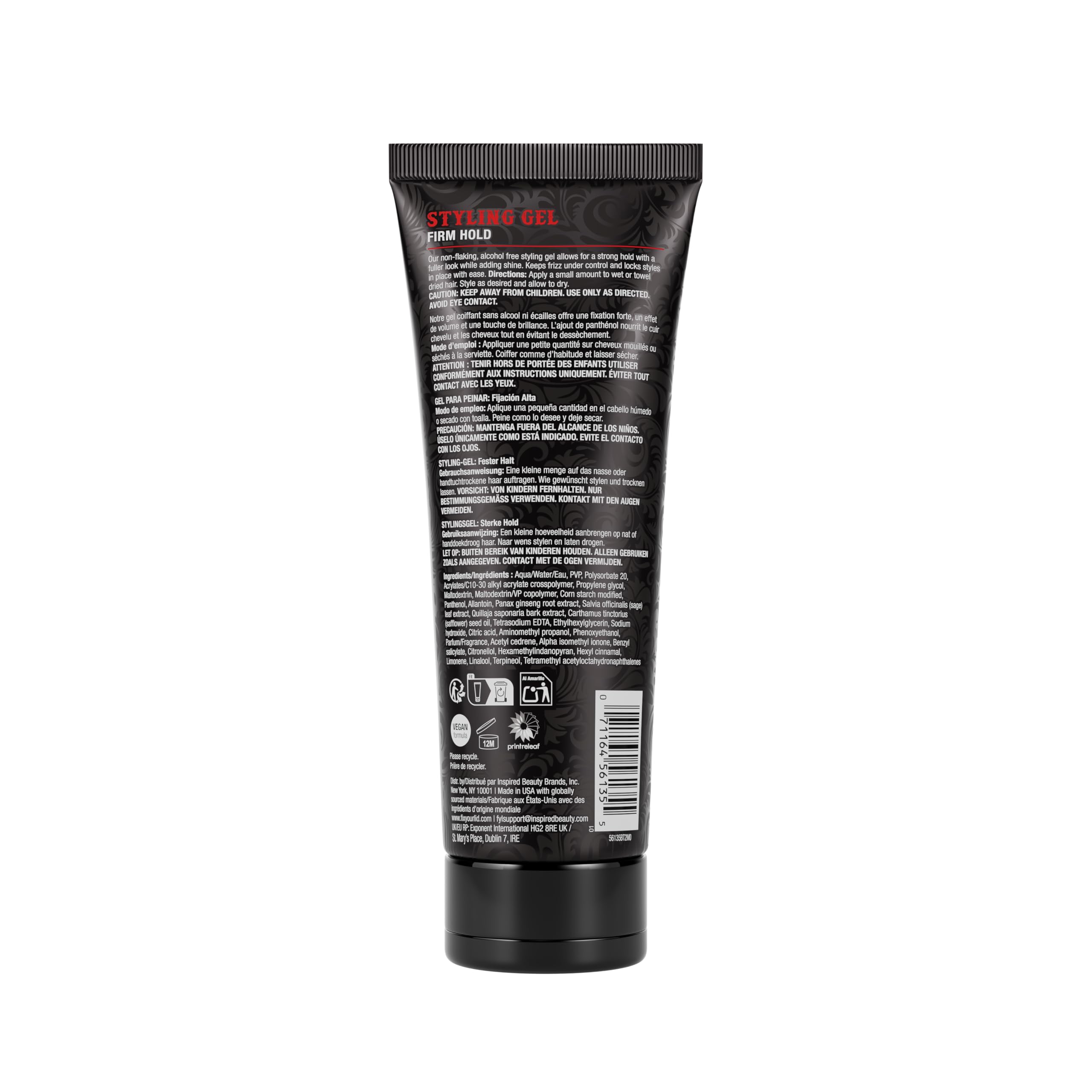 Fix Your Lid used to tame beard edges showing polished grooming benefit