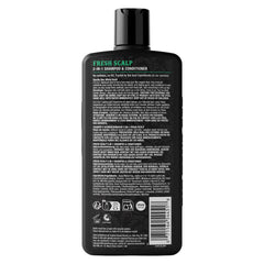Fix Your Lid before-and-after hair wash comparison, showing cleaner, softer-looking hair