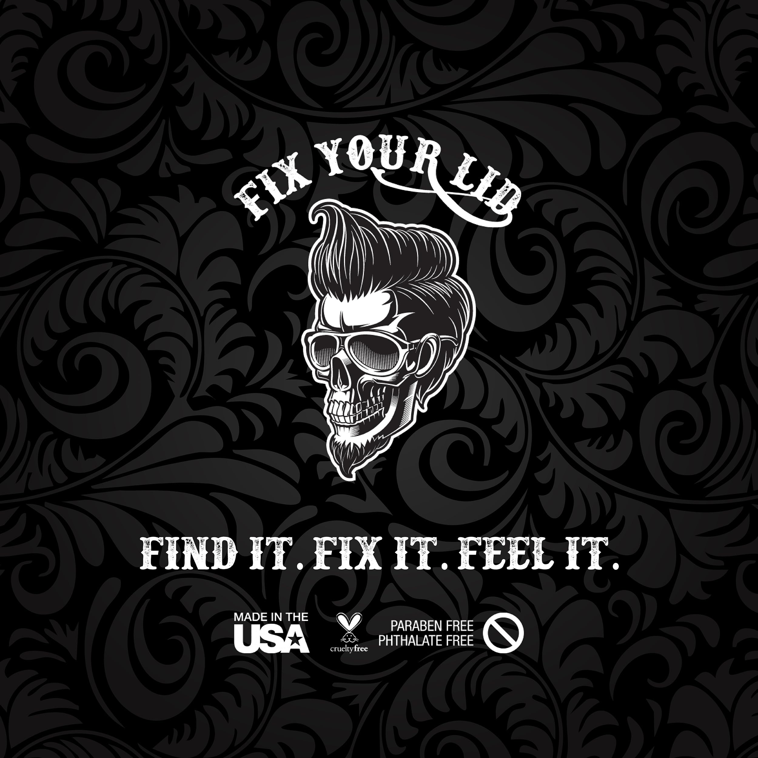 Fix Your Lid lifestyle shot with an active man using product, showing refreshed scalp benefit