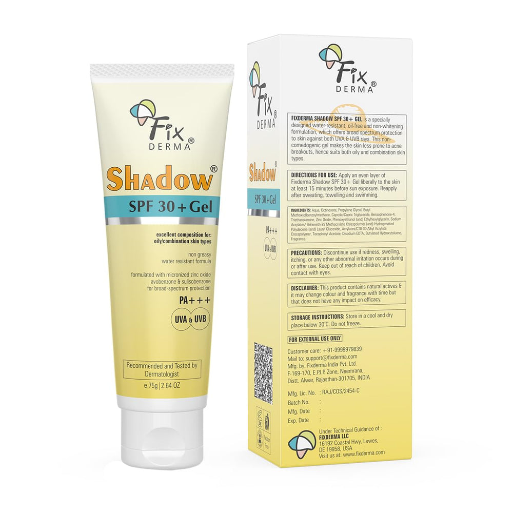 Person applying Fixderma Shadow to face for everyday sun protection
