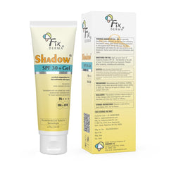 Person applying Fixderma Shadow to face for everyday sun protection