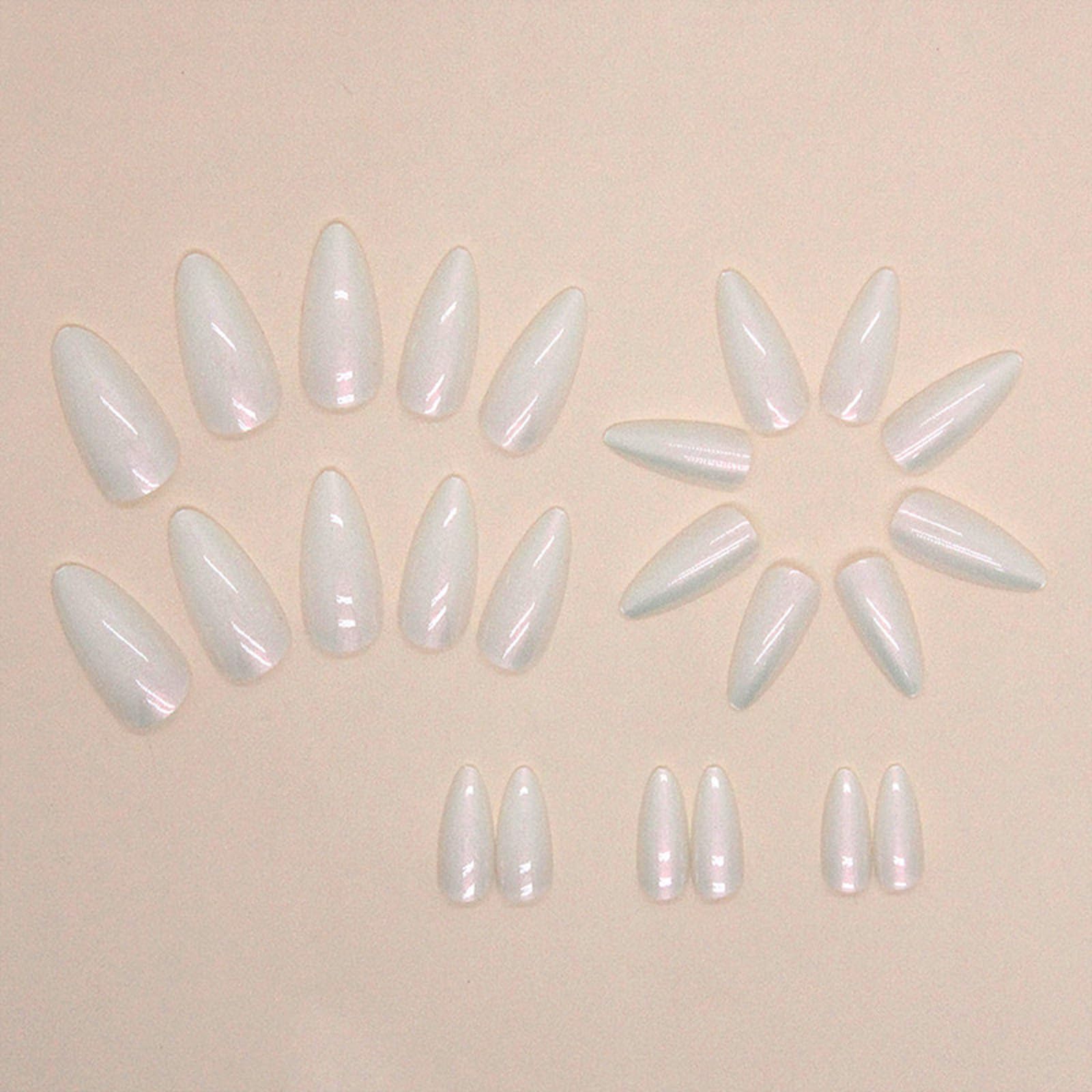 FJSMTOPl included nail file wooden stick and jelly glue pads for easy application