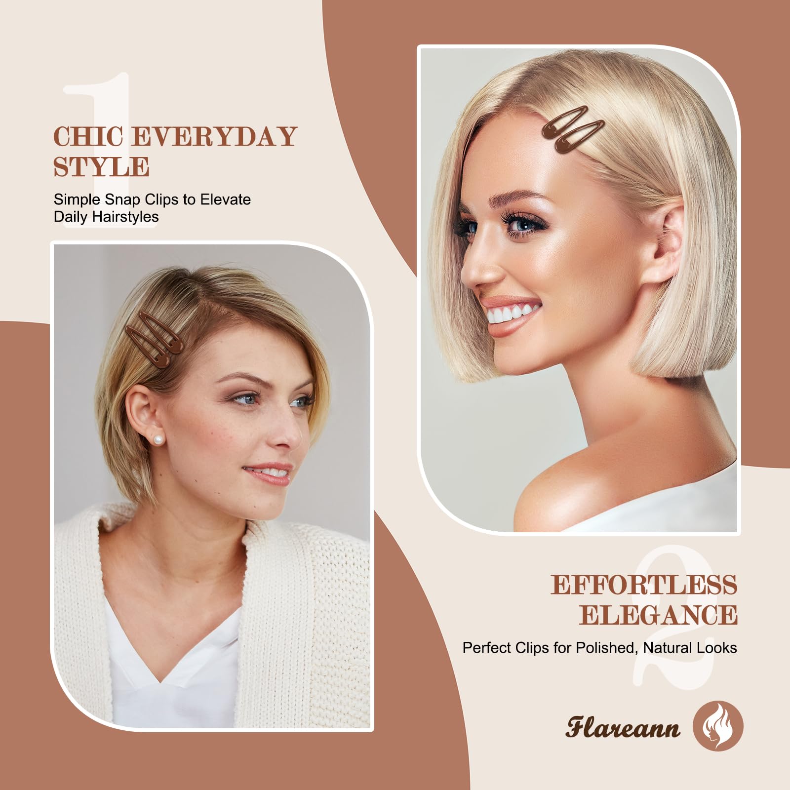 FLAREANN boxed clips arranged for travel, tidy storage and portability benefit