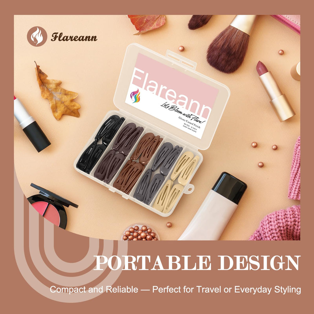 FLAREANN five neutral colors laid flat, helps match hair and outfits