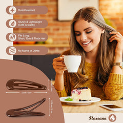 FLAREANN clip held in hand showing 2-inch scale, clear size and travel convenience benefit