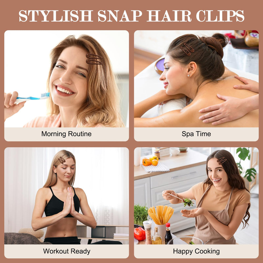 FLAREANN clip paired with casual outfit, neutral accessory enhances everyday style benefit