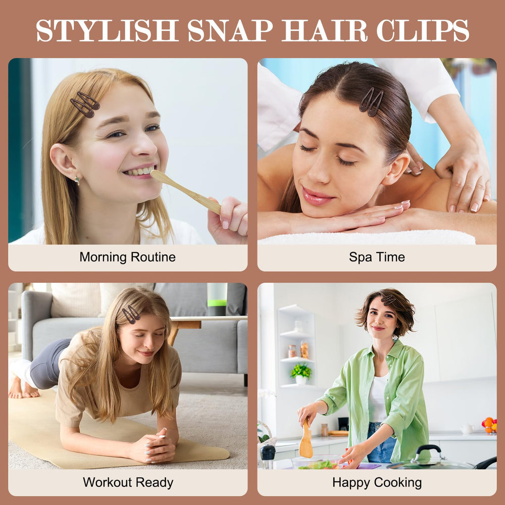 FLAREANN clips peeking from a purse, convenient for touchups on the go