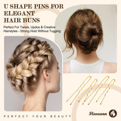 FLAREANN spiral pin detail demonstrating strong anchor for bun construction