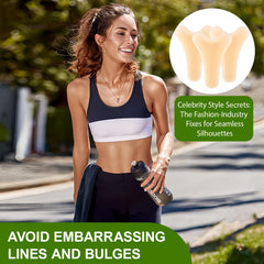 Flosmore Y-shape detail that fits garment lining for secure hold