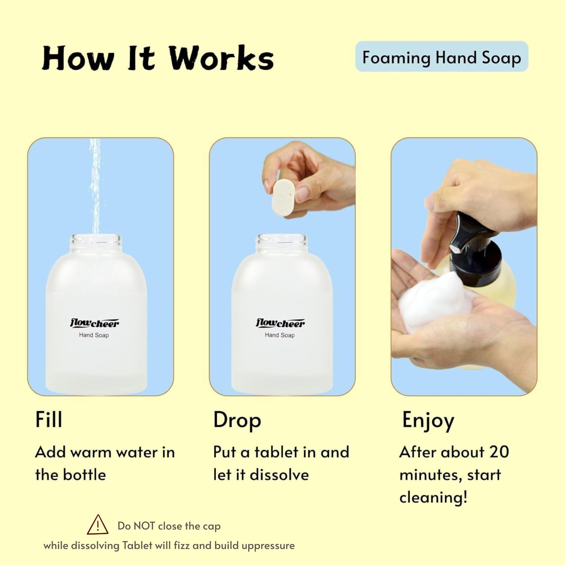 flowcheer bathroom lifestyle setting on counter highlighting low-waste convenience