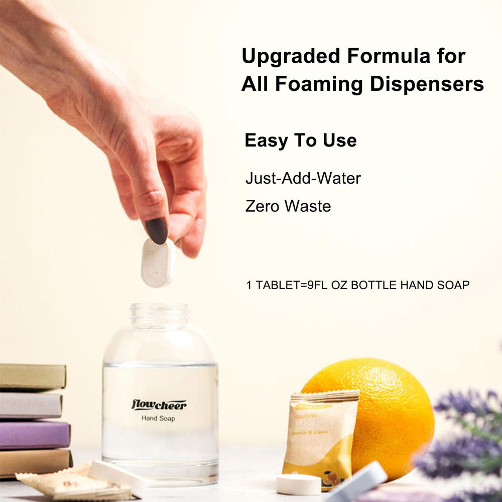 flowcheer dissolved foam in dispenser creating rich lather for quick washing