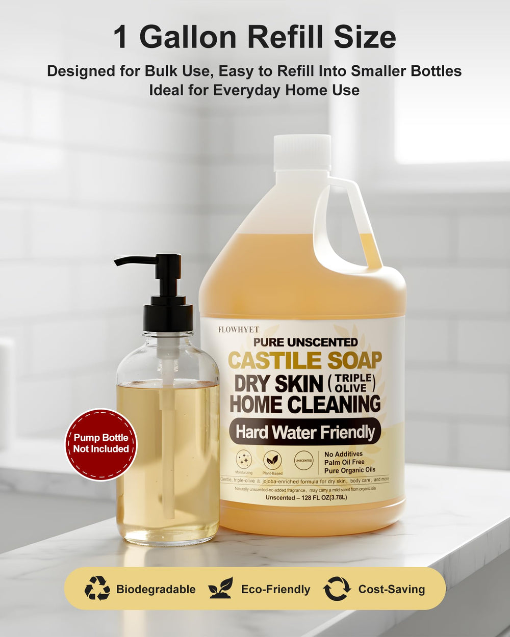 FLOWHYET olive oil and botanical oils highlighting natural ingredients