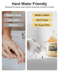 FLOWHYET soap texture with gentle suds demonstrating mild cleansing