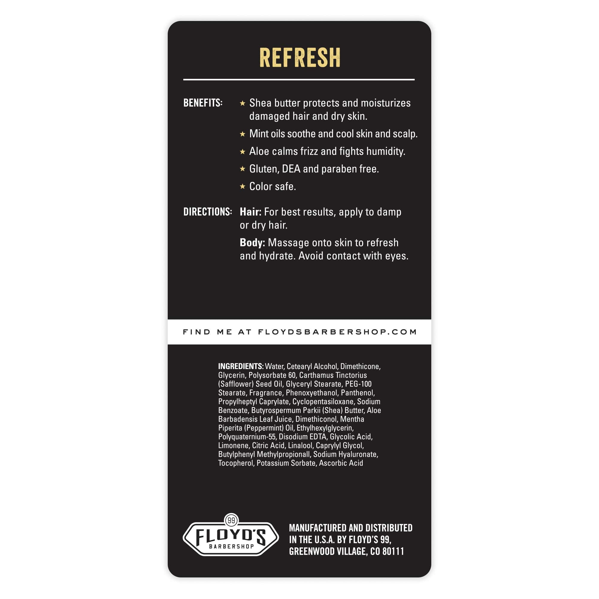 Floyd's 99 in-shower application showing easy dual-use convenience