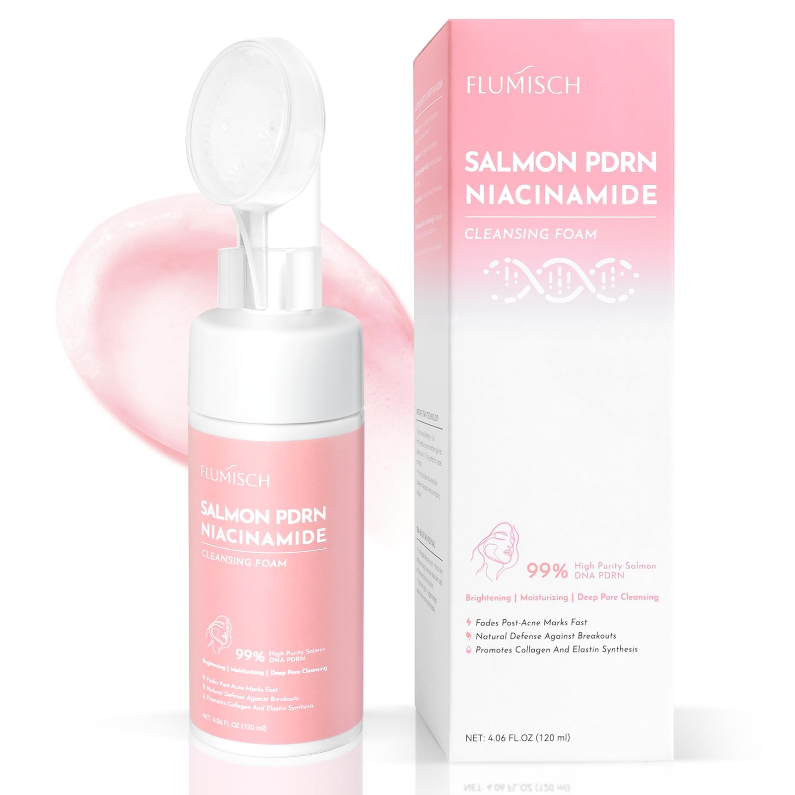 FluMisch front packaging shows bottle and product benefit for gentle cleansing