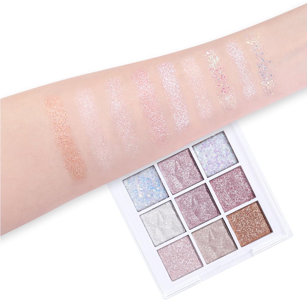 FLYEEO row of arm swatches showing true-to-tone payoff and shade range