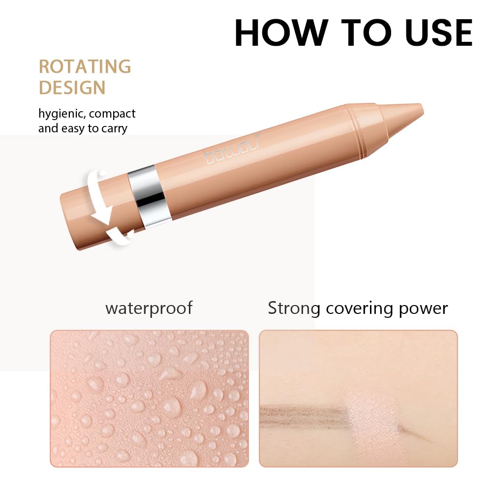 FLYEEO concealer crayons inside a makeup bag ready for quick touch-ups