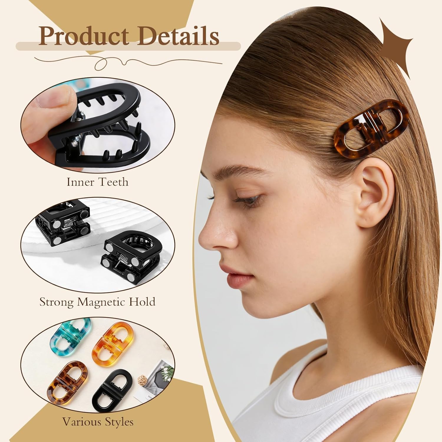 Fmnung side profile clipped into hair showing discreet grip