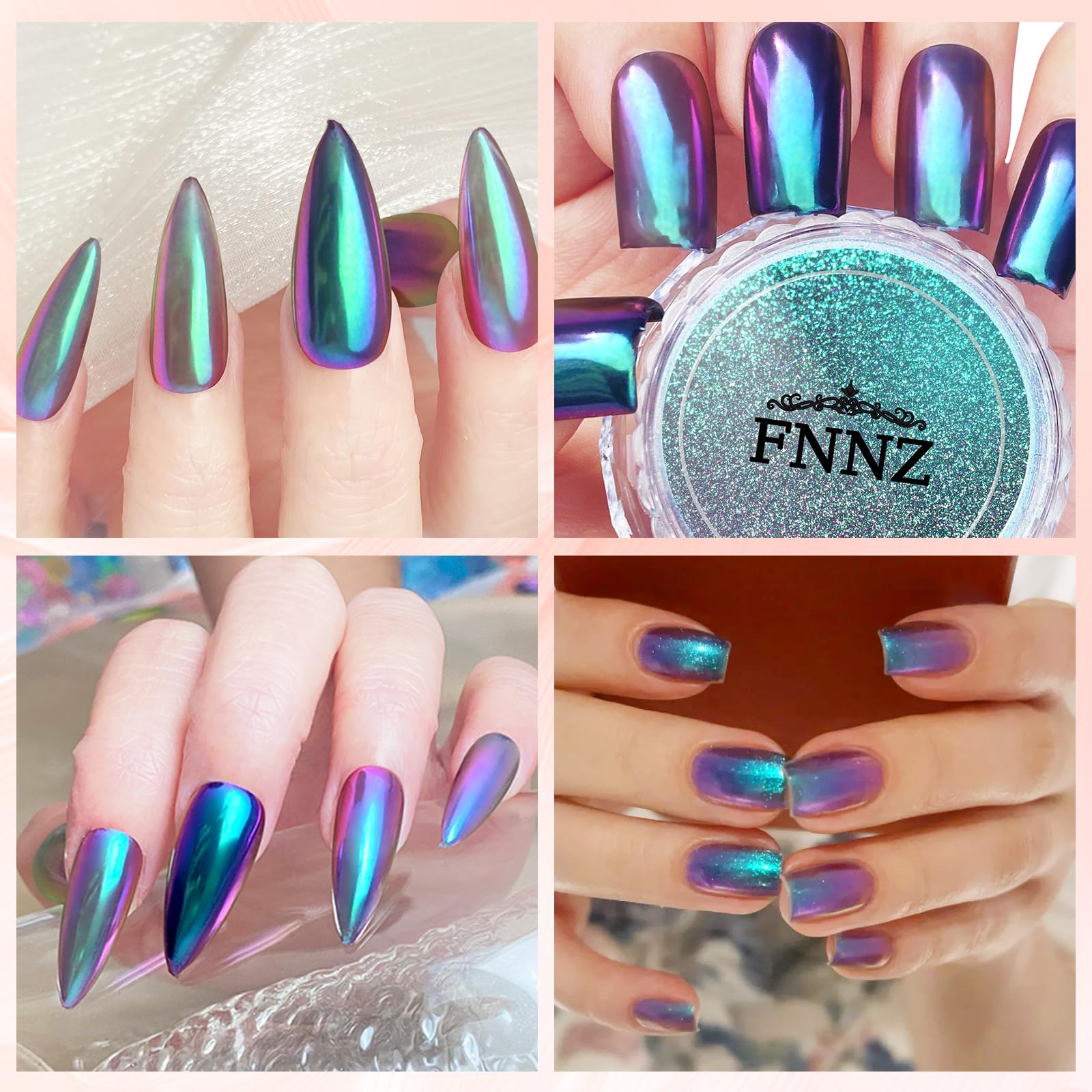 FNNZ being rubbed onto nail during application for quick mirror finish benefit