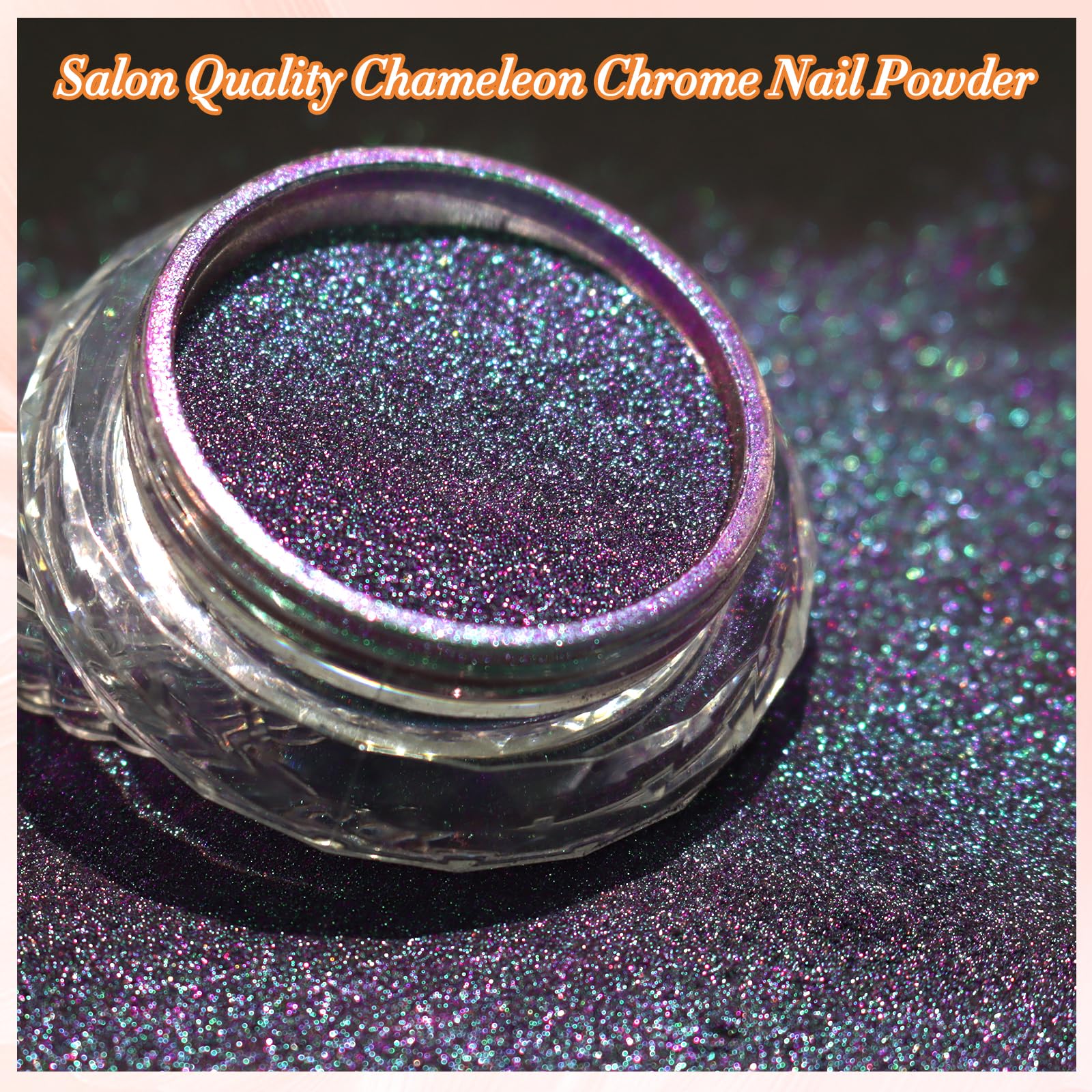 FNNZ color-shift swatches on nails showing dramatic multi-chrome effect benefit