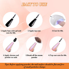FNNZ gradient nail design blending Summer Violet chrome for multi-tonal effect