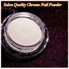 FNNZ applying Pink Sunset powder on nail to create iridescent mirror benefit